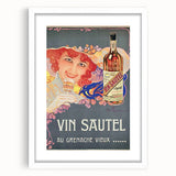 Vintage Advertising Poster - Vin Sautel Apéritif Retro Art