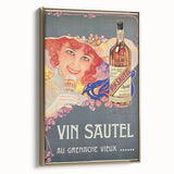 Vintage Advertising Poster - Vin Sautel Apéritif Retro Art