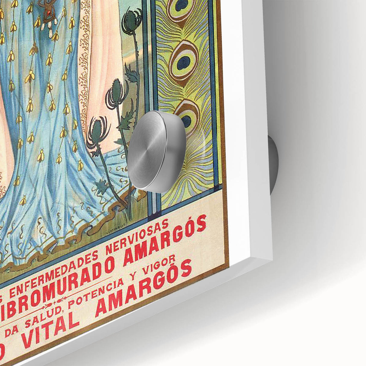 Vintage Advertising Poster - El Vino Amargós Retro Wall Art