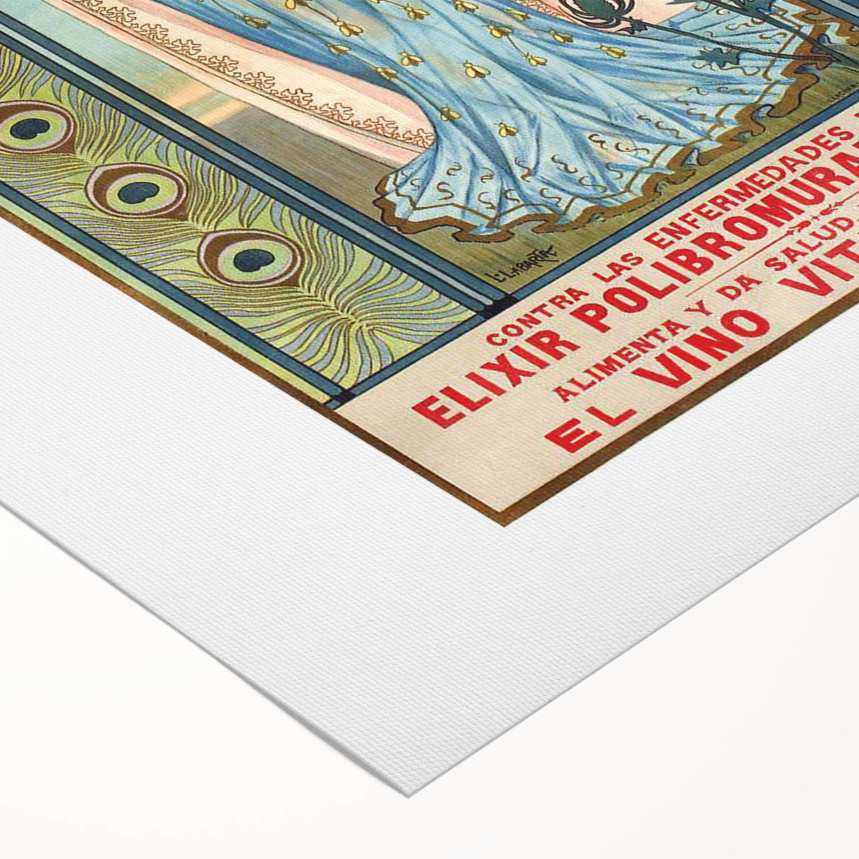 Vintage Advertising Poster - El Vino Amargós Retro Wall Art