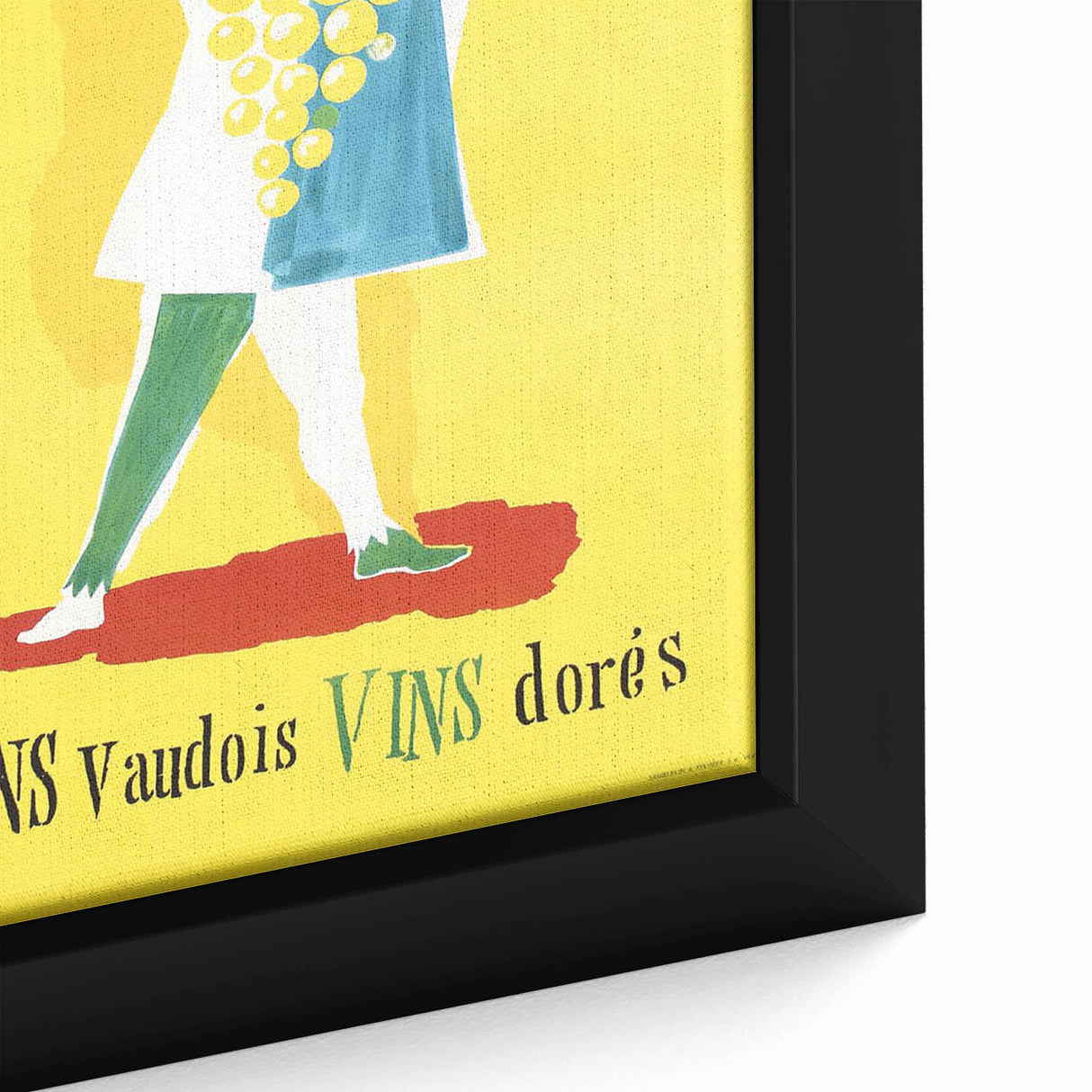 Vintage Advertising Poster - Vins Vaudois Retro Wine Art