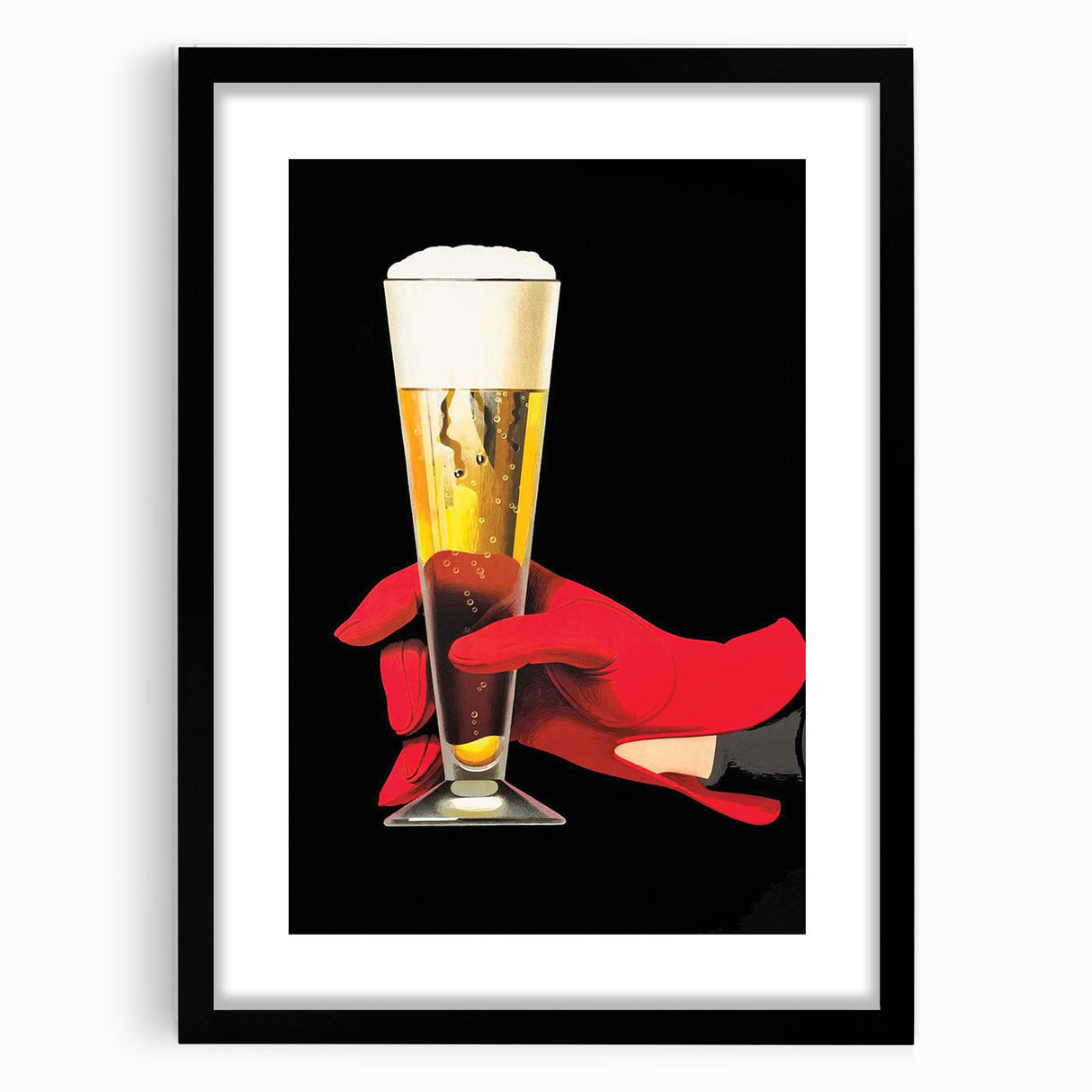 Vintage Advertising Poster - Elegant Beer Retro Wall Art