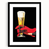 Vintage Advertising Poster - Elegant Beer Retro Wall Art