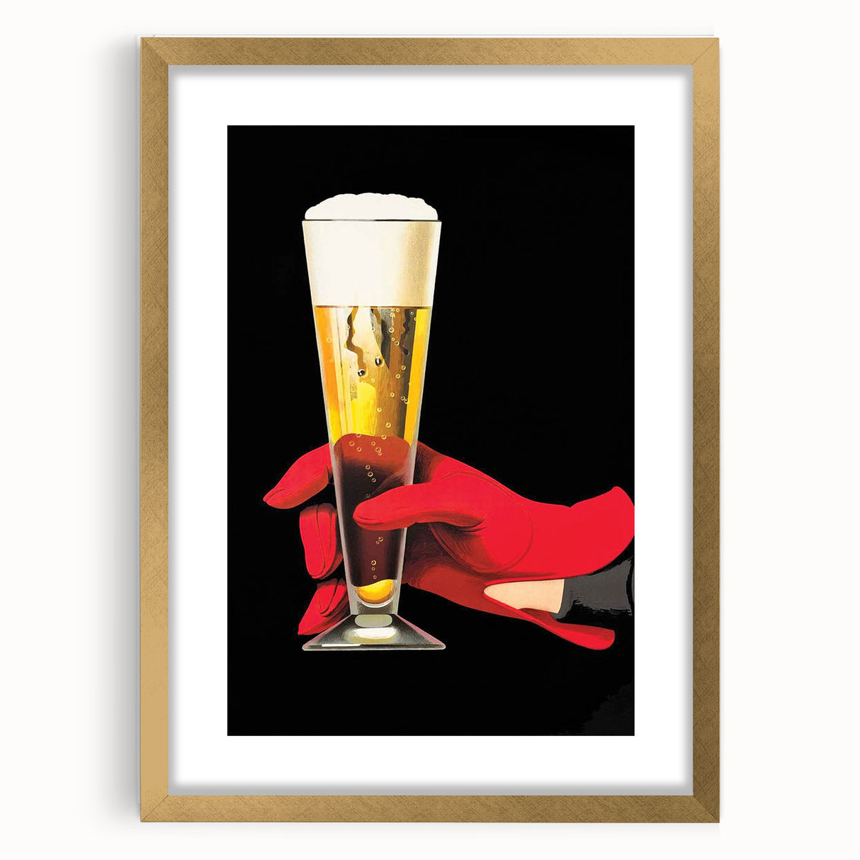 Vintage Advertising Poster - Elegant Beer Retro Wall Art