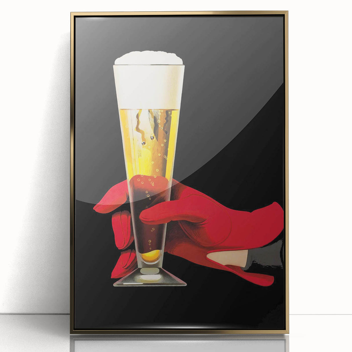 Vintage Advertising Poster - Elegant Beer Retro Wall Art