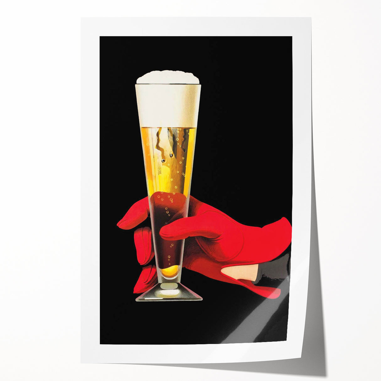 Vintage Advertising Poster - Elegant Beer Retro Wall Art