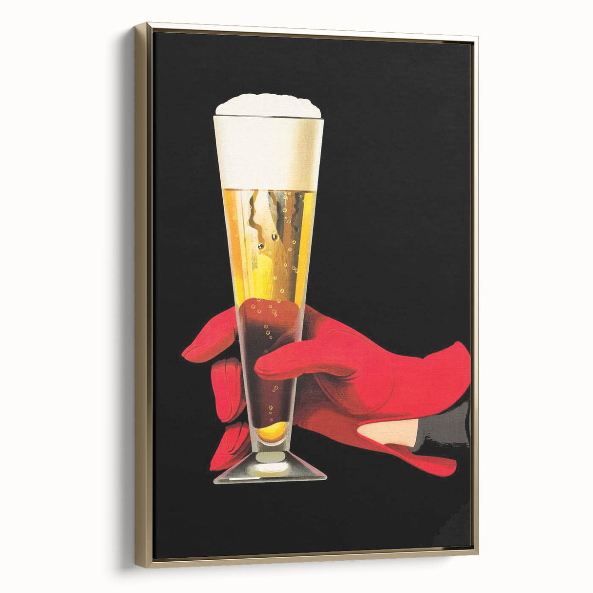 Vintage Advertising Poster - Elegant Beer Retro Wall Art