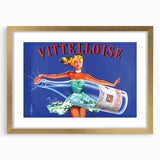 Vintage Advertising Poster - Vittelloise Water Retro Wall Art