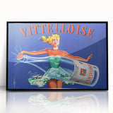 Vintage Advertising Poster - Vittelloise Water Retro Wall Art
