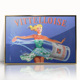 Vintage Advertising Poster - Vittelloise Water Retro Wall Art