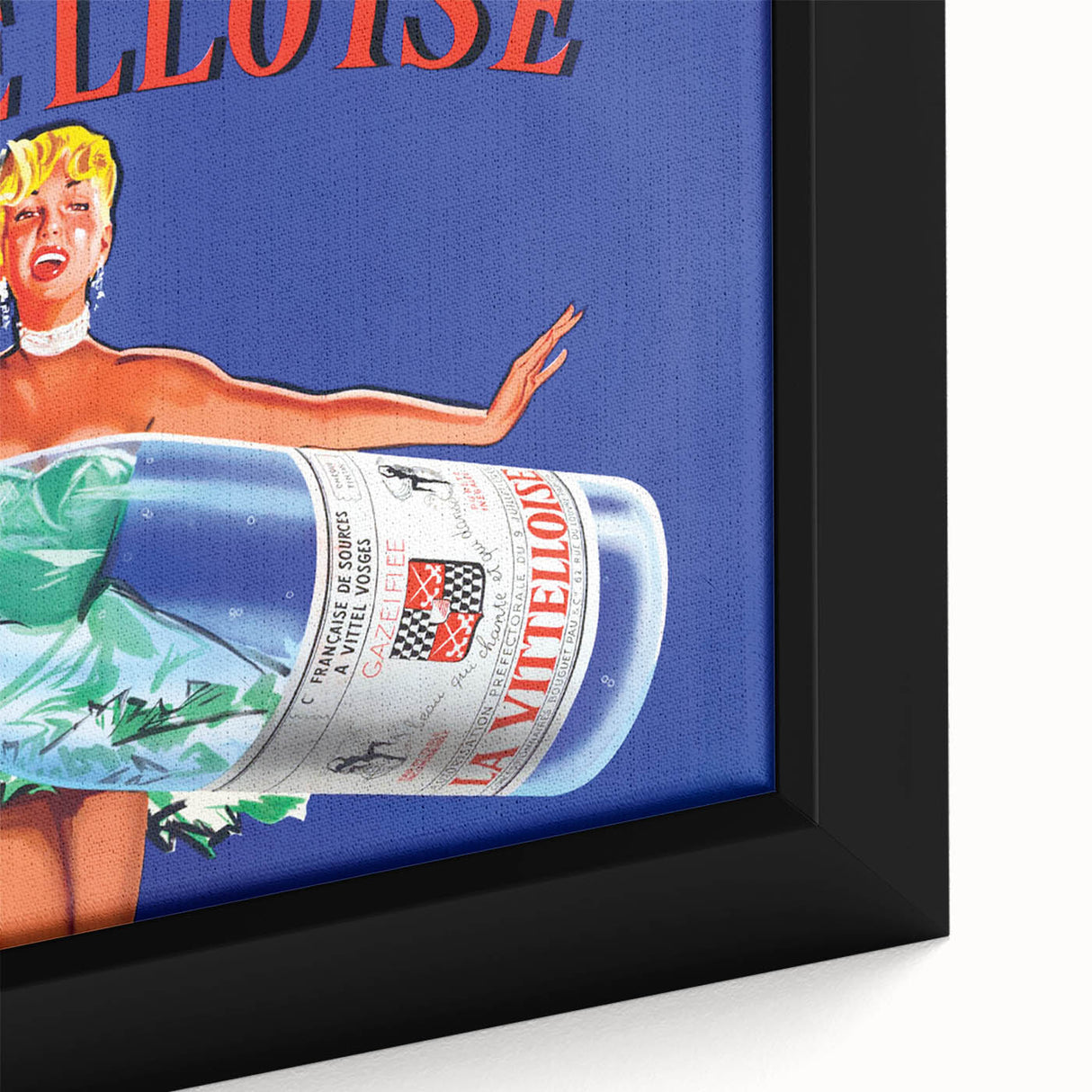 Vintage Advertising Poster - Vittelloise Water Retro Wall Art