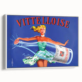 Vintage Advertising Poster - Vittelloise Water Retro Wall Art