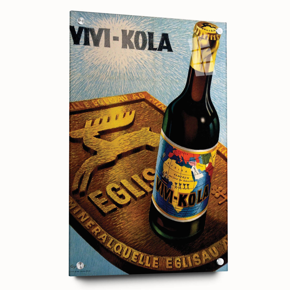 Vintage Advertising Poster - Vivi-Kola Retro Beverage Art