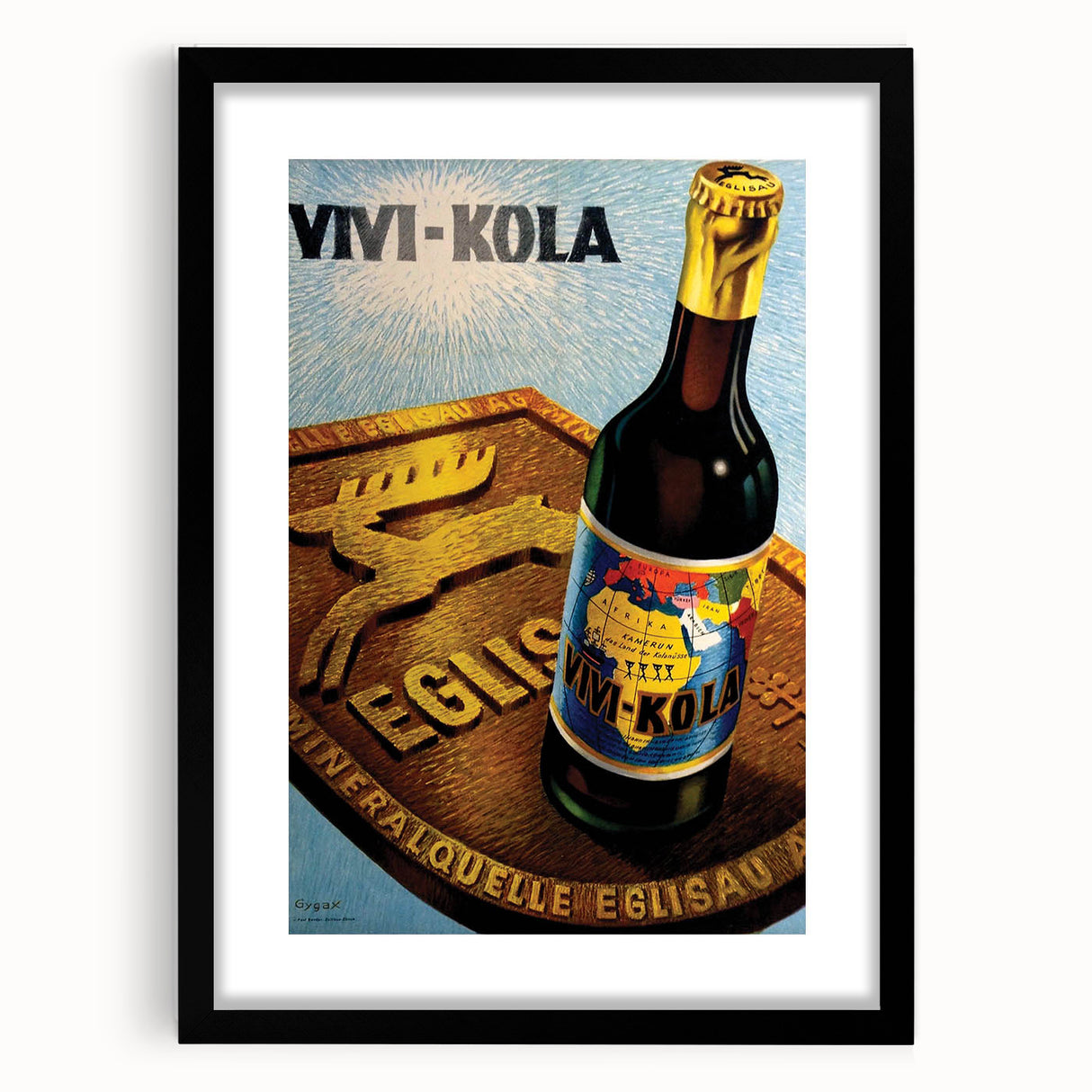 Vintage Advertising Poster - Vivi-Kola Retro Beverage Art