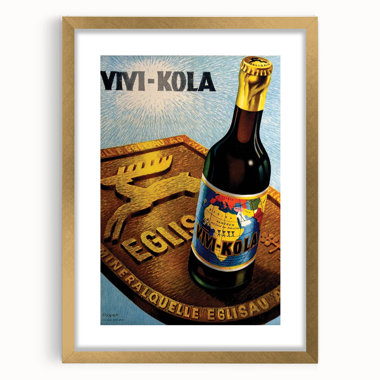 Vintage Advertising Poster - Vivi-Kola Retro Beverage Art