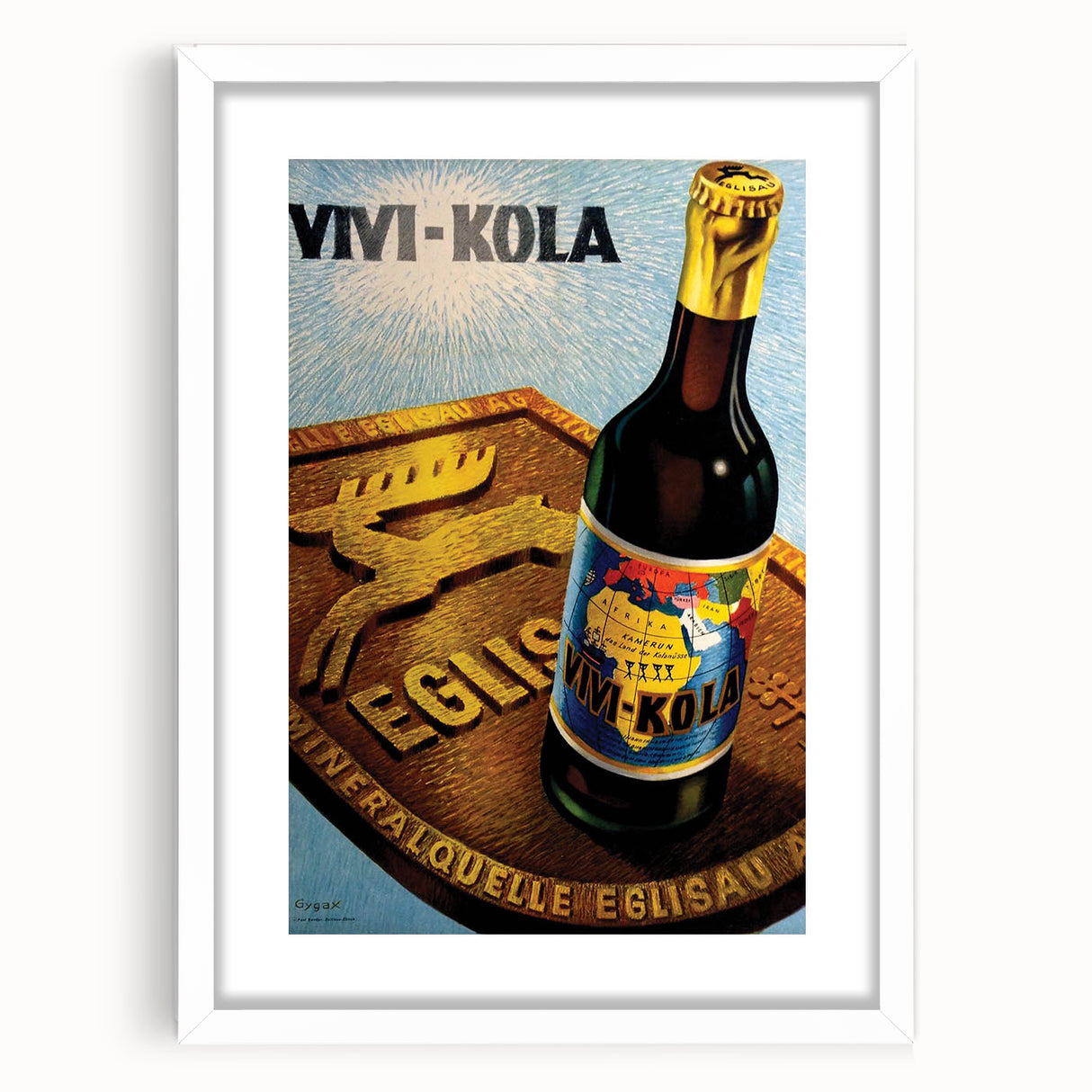 Vintage Advertising Poster - Vivi-Kola Retro Beverage Art