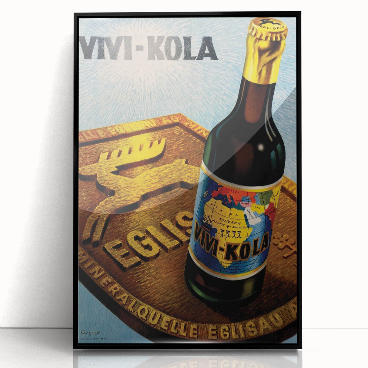 Vintage Advertising Poster - Vivi-Kola Retro Beverage Art