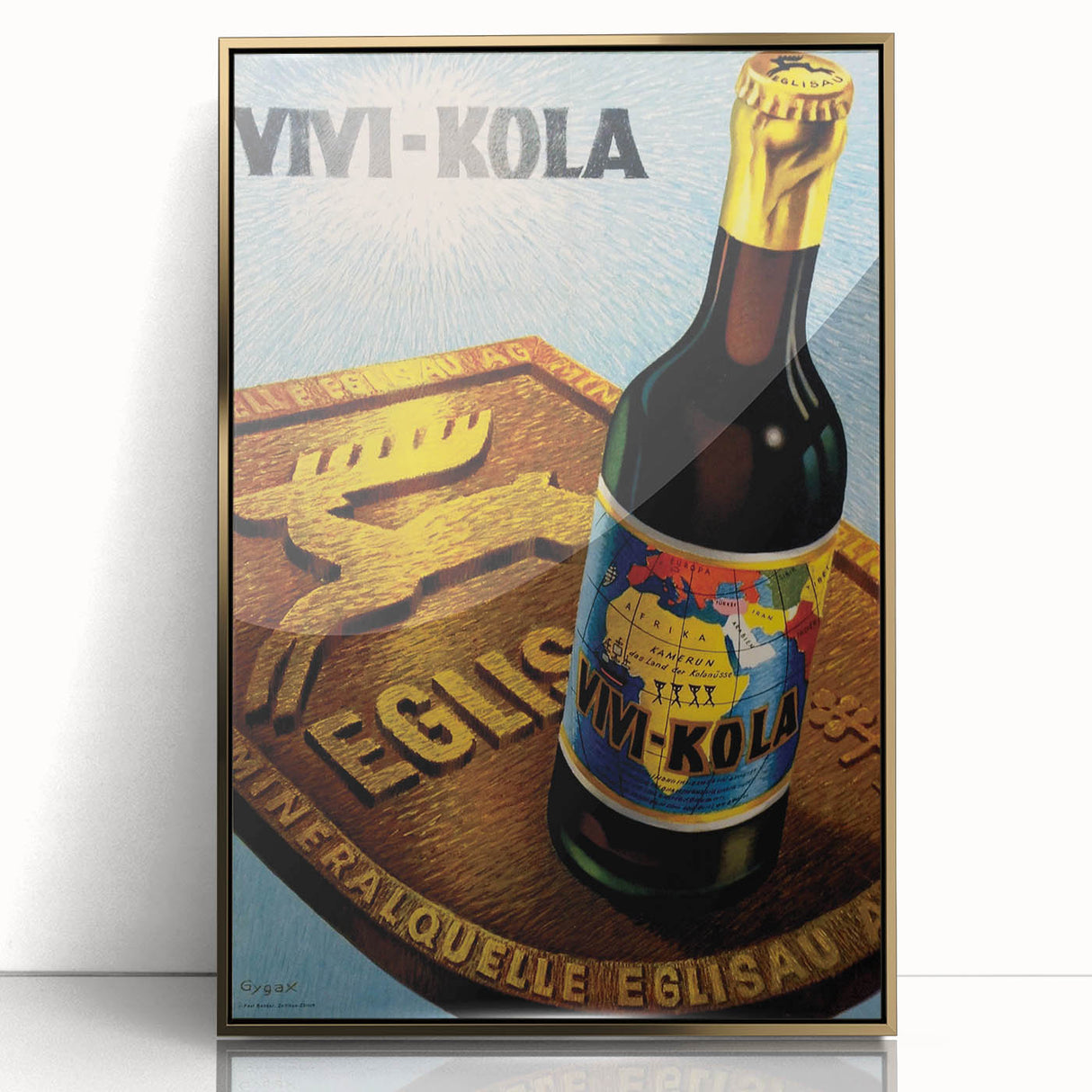 Vintage Advertising Poster - Vivi-Kola Retro Beverage Art