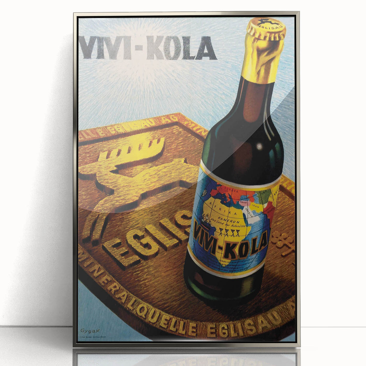 Vintage Advertising Poster - Vivi-Kola Retro Beverage Art