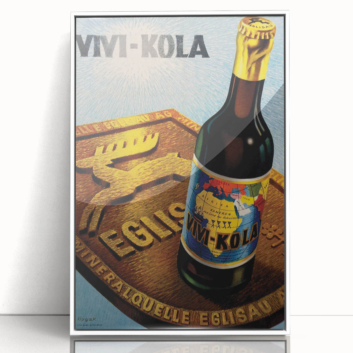 Vintage Advertising Poster - Vivi-Kola Retro Beverage Art