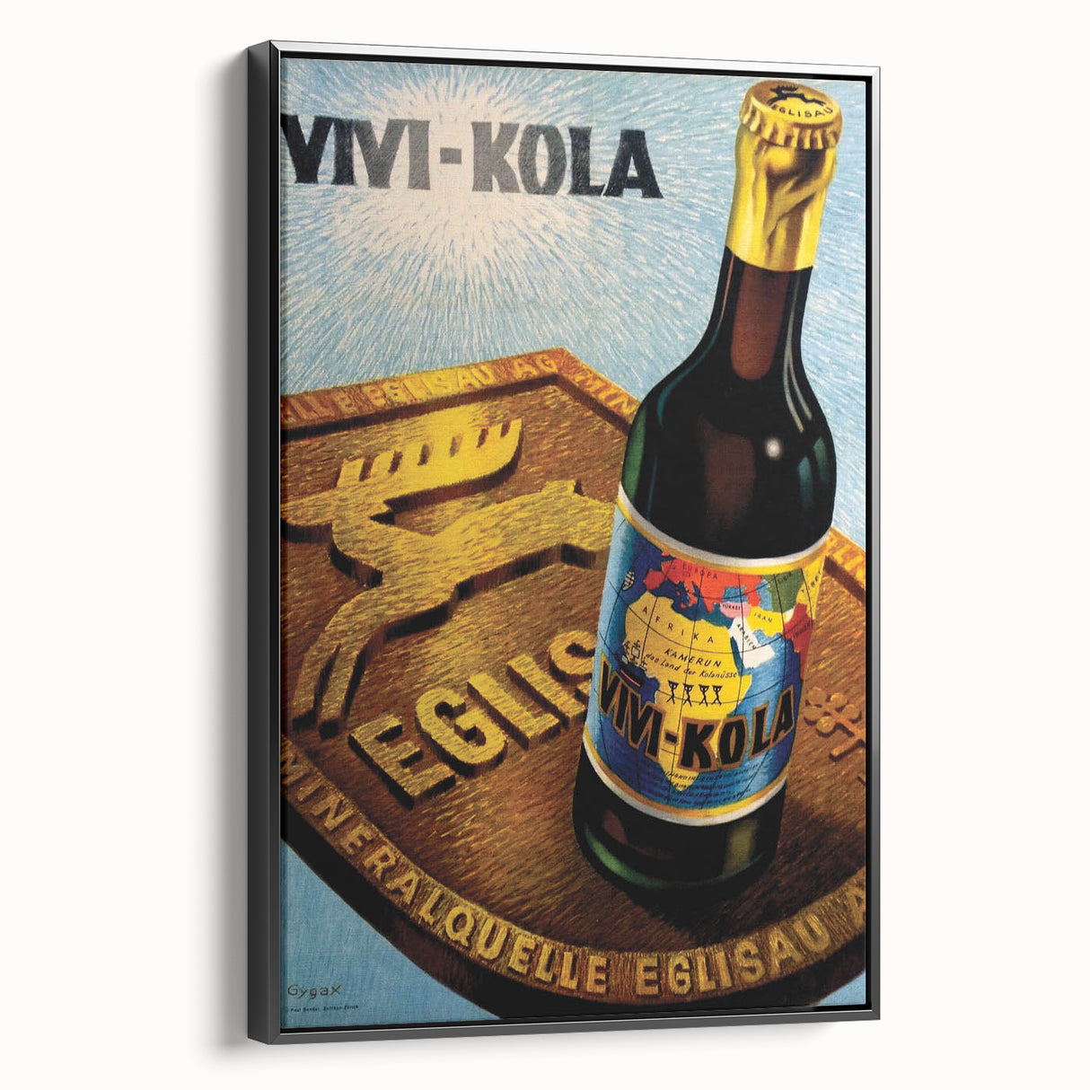 Vintage Advertising Poster - Vivi-Kola Retro Beverage Art