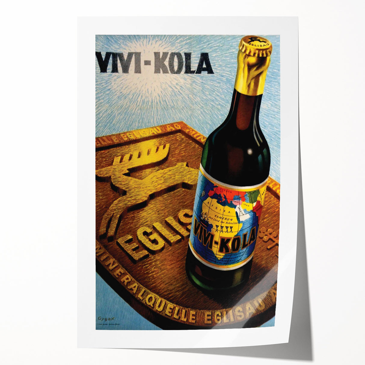 Vintage Advertising Poster - Vivi-Kola Retro Beverage Art