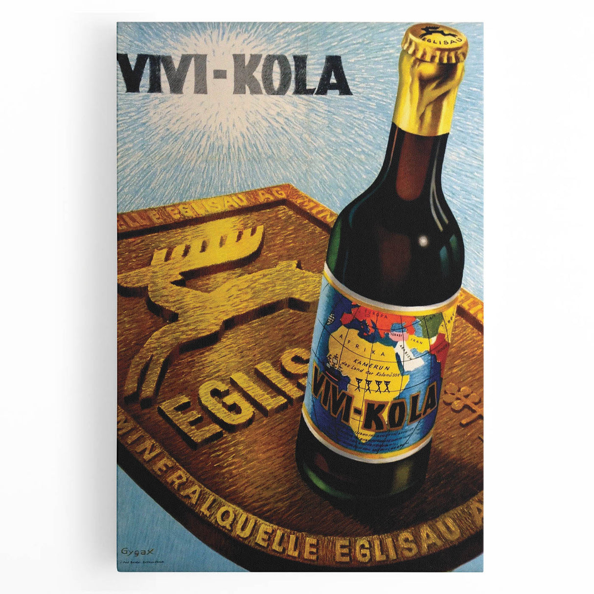 Vintage Advertising Poster - Vivi-Kola Retro Beverage Art