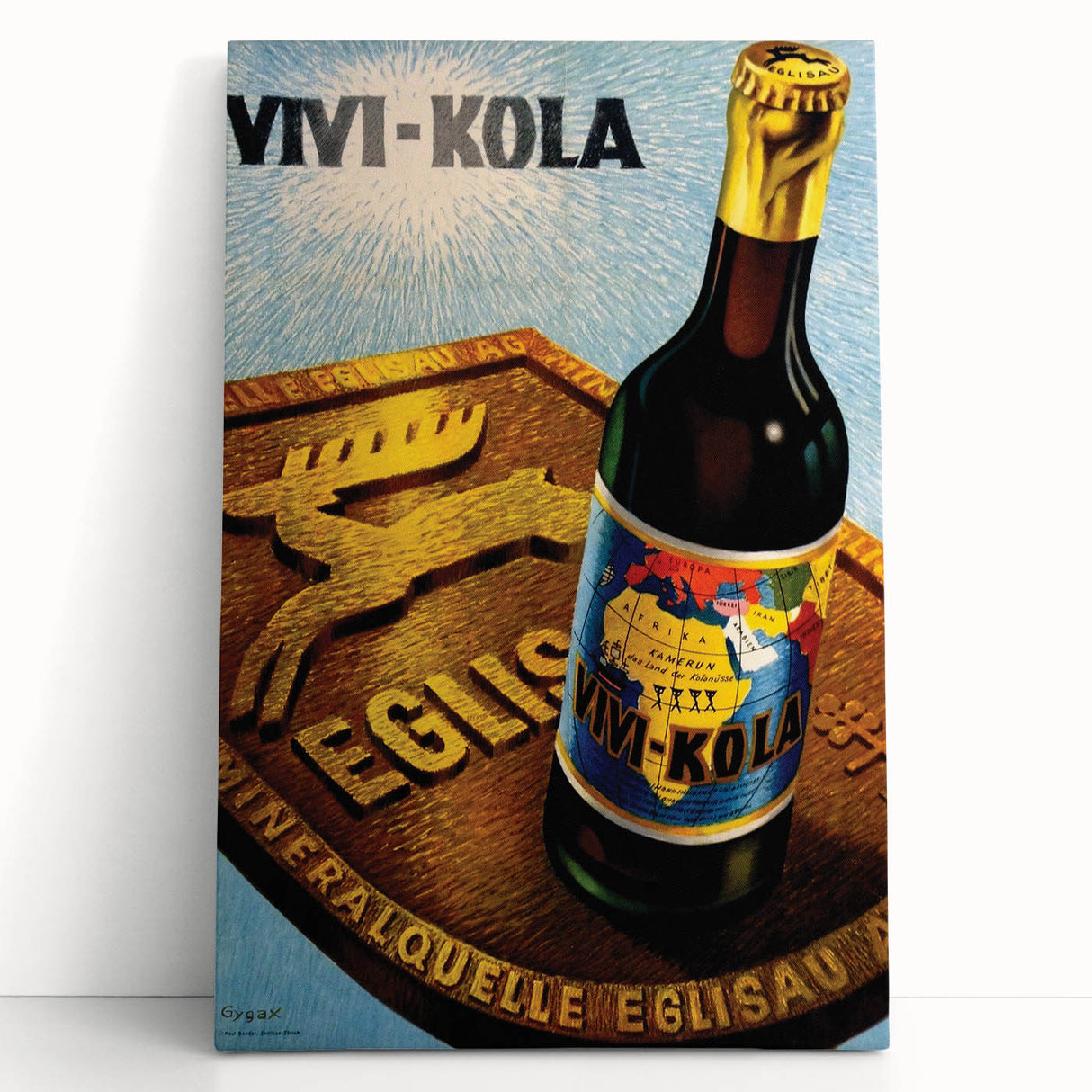 Vintage Advertising Poster - Vivi-Kola Retro Beverage Art