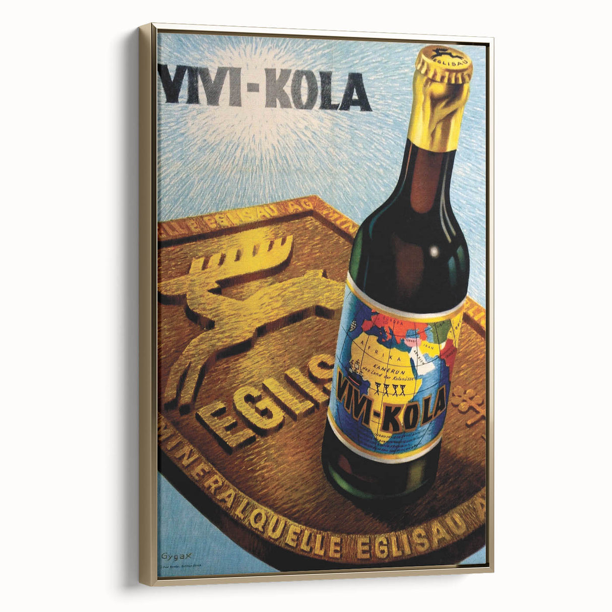 Vintage Advertising Poster - Vivi-Kola Retro Beverage Art