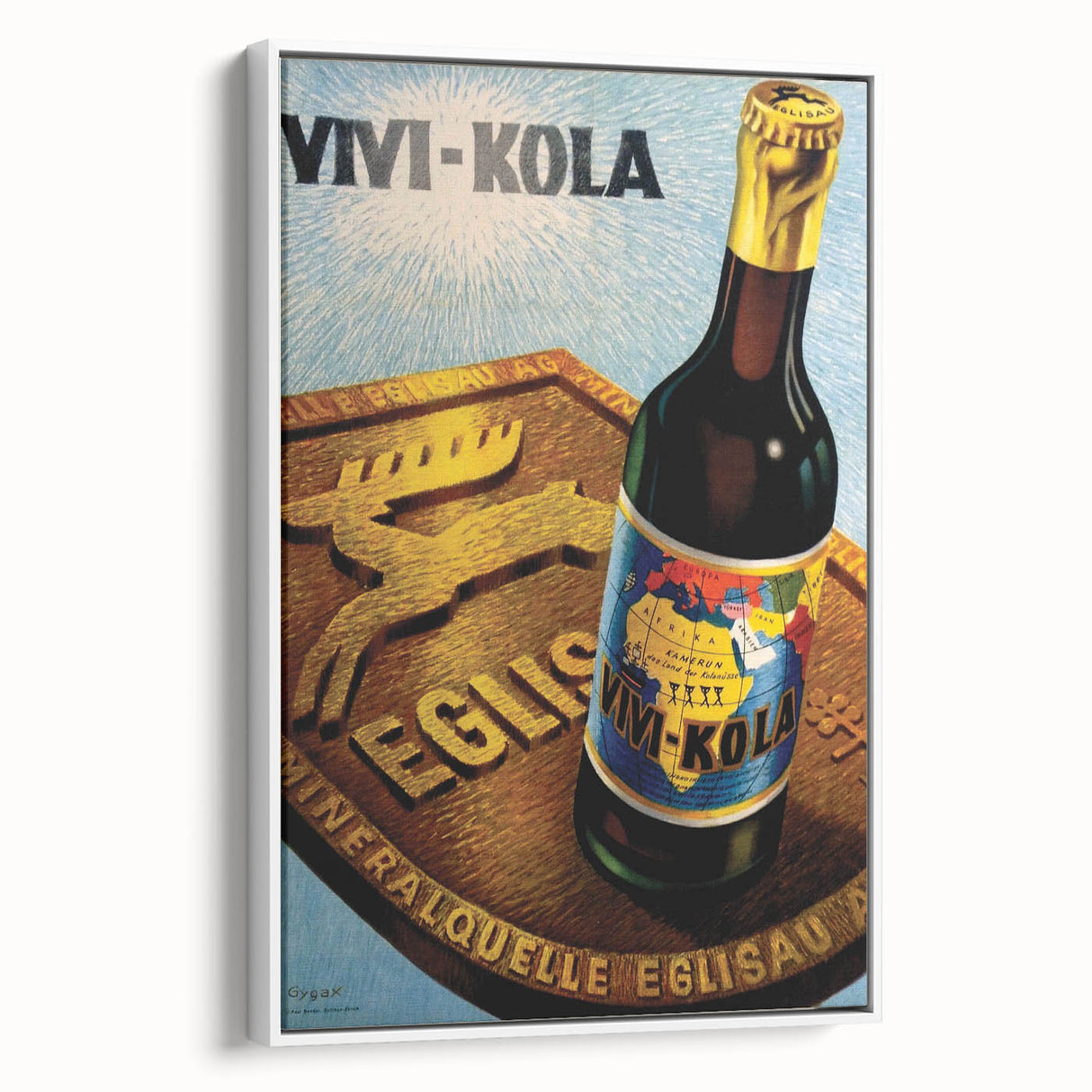 Vintage Advertising Poster - Vivi-Kola Retro Beverage Art