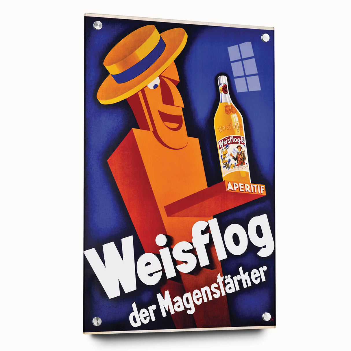Vintage Advertising Poster - Weisflog Apéritif Retro Wall Art