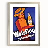 Vintage Advertising Poster - Weisflog Apéritif Retro Wall Art
