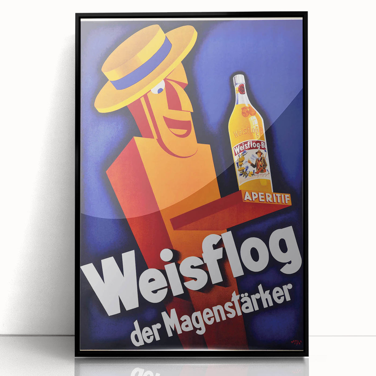Vintage Advertising Poster - Weisflog Apéritif Retro Wall Art