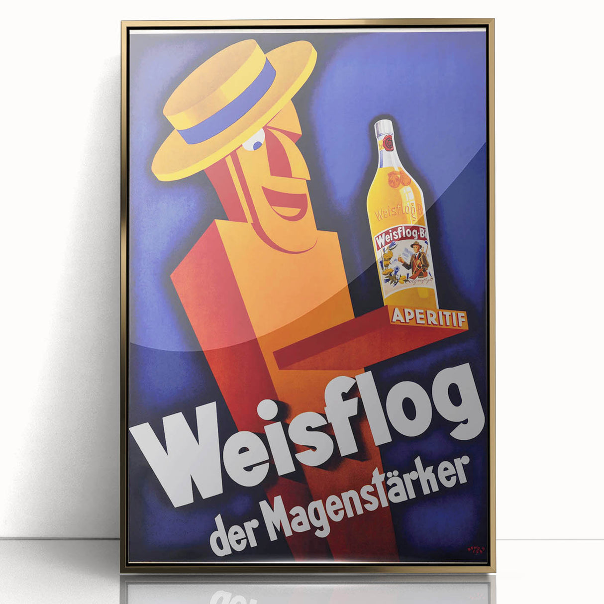 Vintage Advertising Poster - Weisflog Apéritif Retro Wall Art