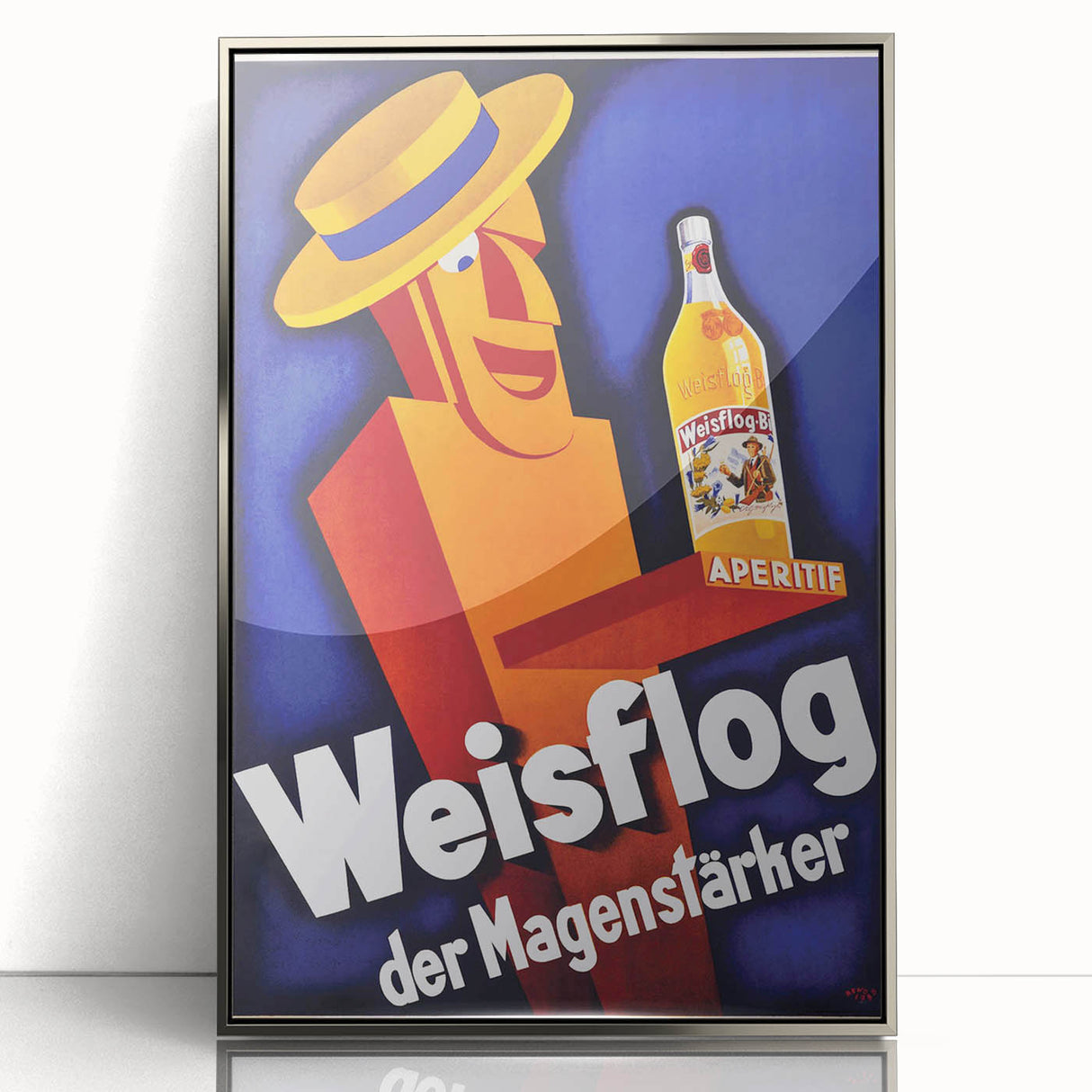 Vintage Advertising Poster - Weisflog Apéritif Retro Wall Art