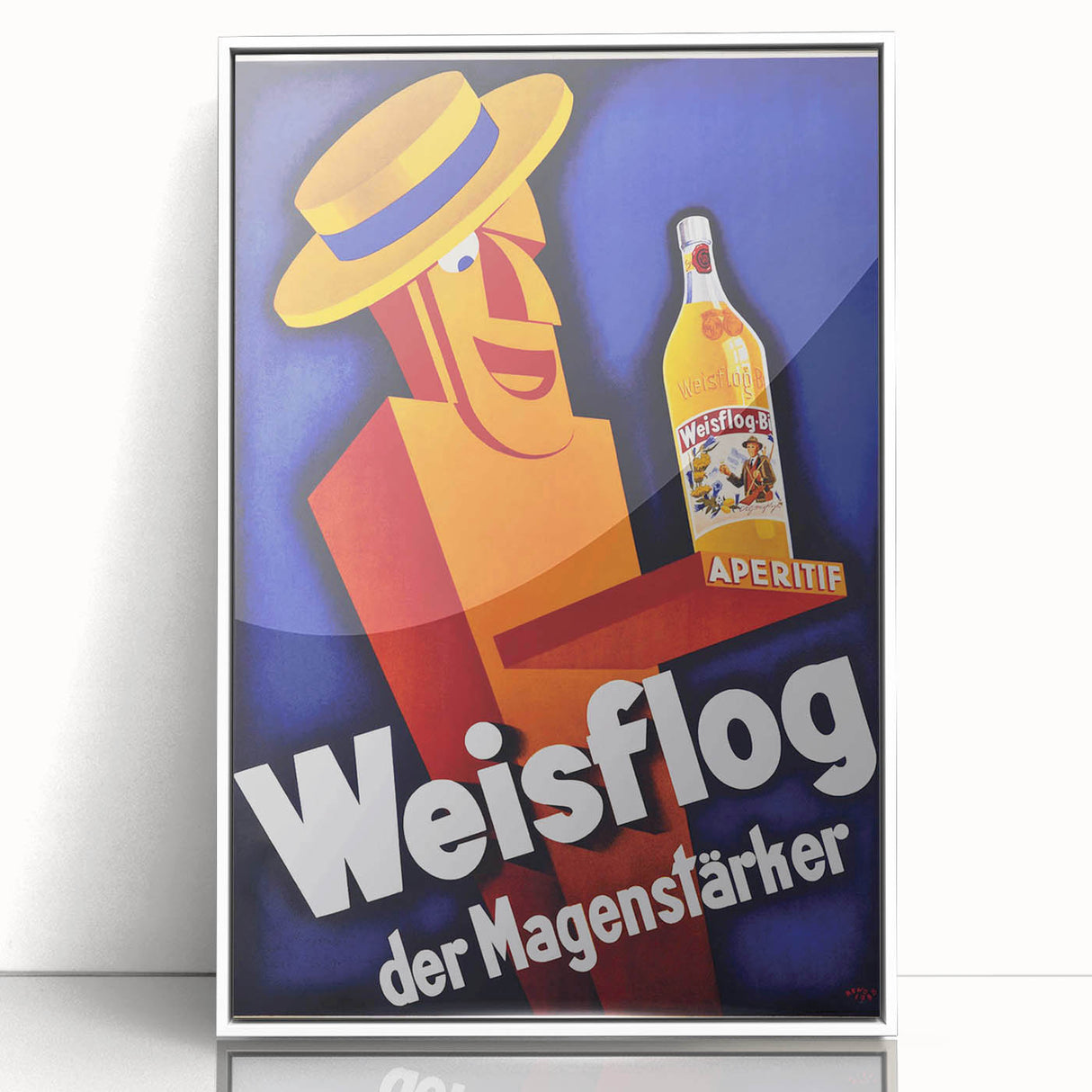 Vintage Advertising Poster - Weisflog Apéritif Retro Wall Art