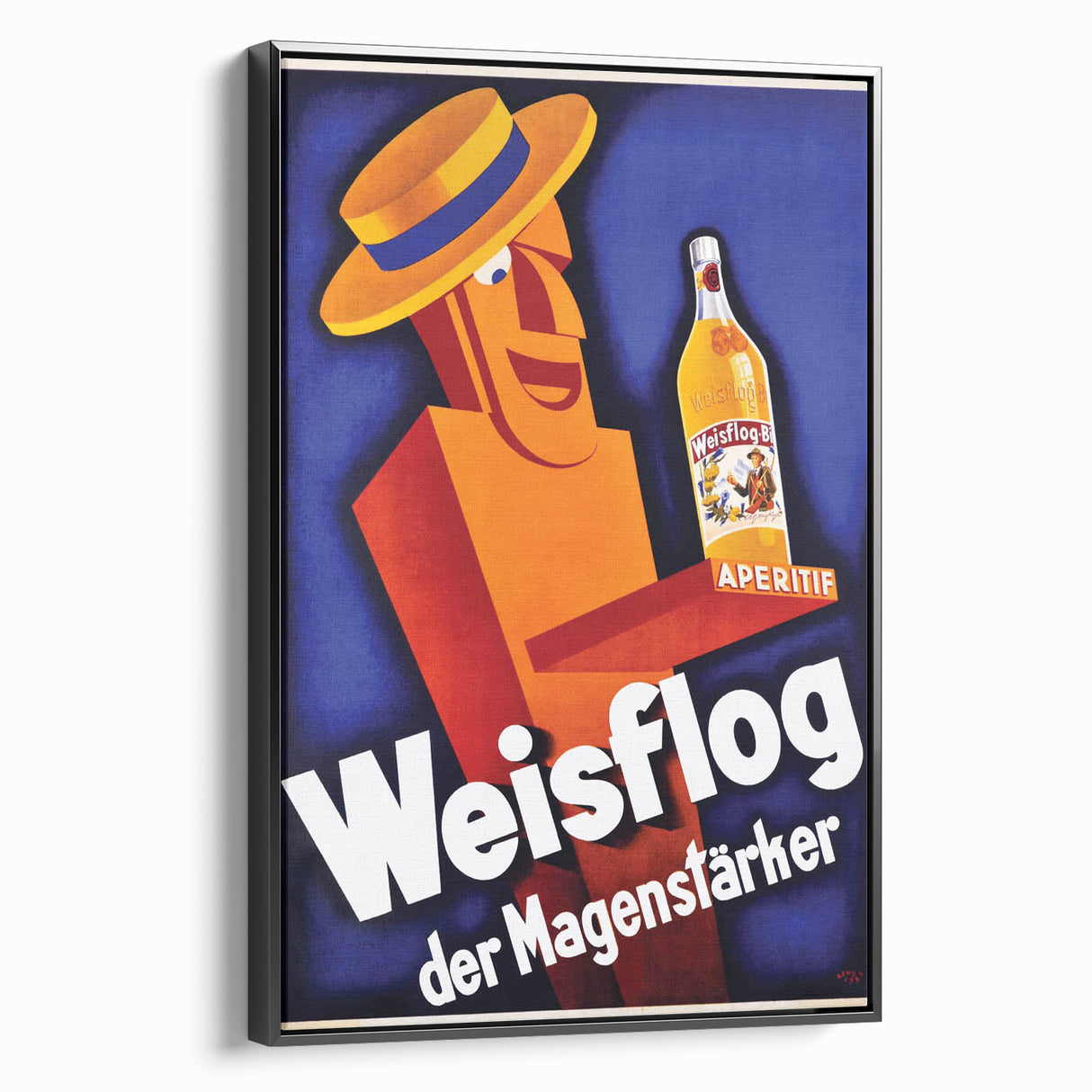 Vintage Advertising Poster - Weisflog Apéritif Retro Wall Art