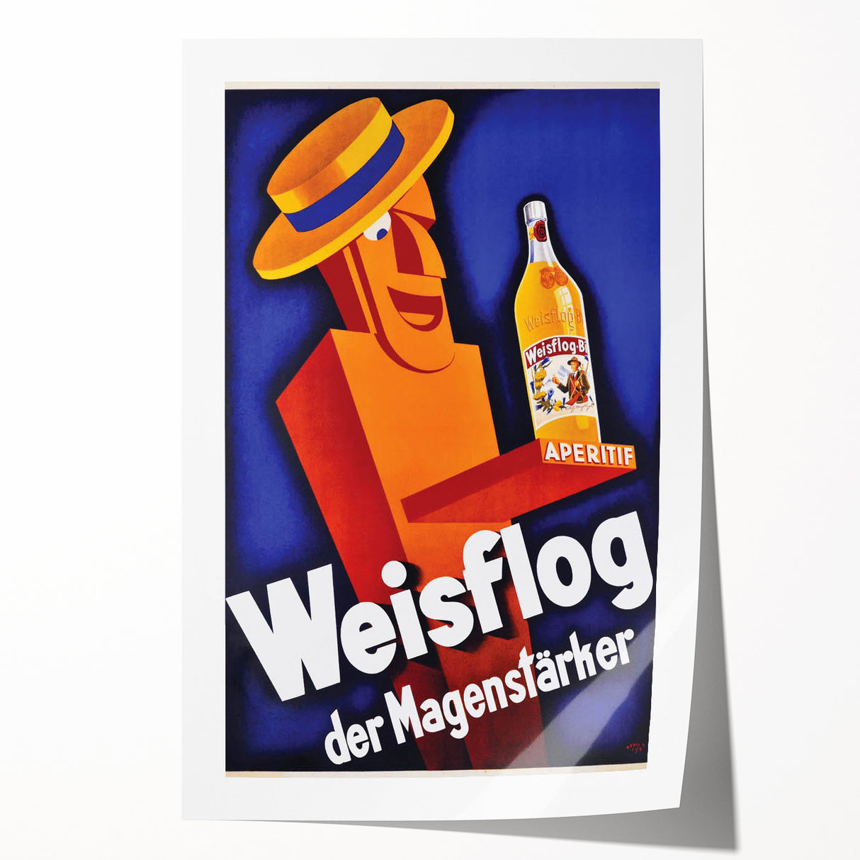 Vintage Advertising Poster - Weisflog Apéritif Retro Wall Art