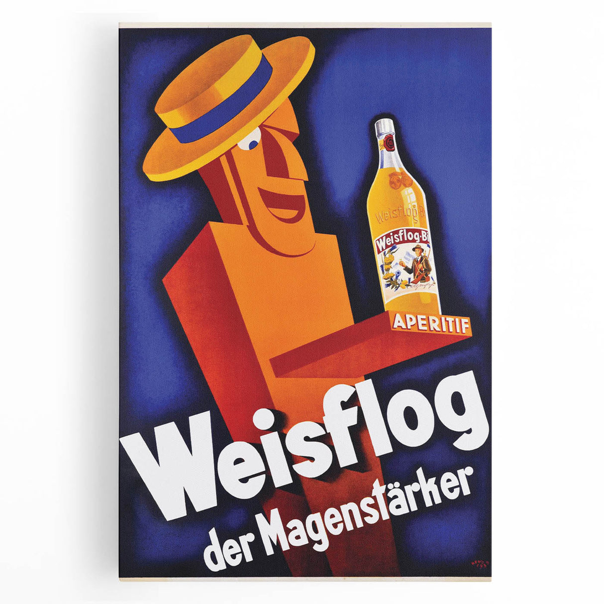 Vintage Advertising Poster - Weisflog Apéritif Retro Wall Art