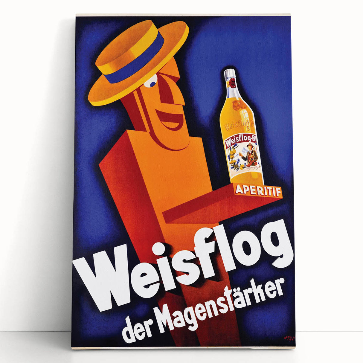 Vintage Advertising Poster - Weisflog Apéritif Retro Wall Art