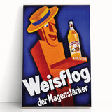 Vintage Advertising Poster - Weisflog Apéritif Retro Wall Art