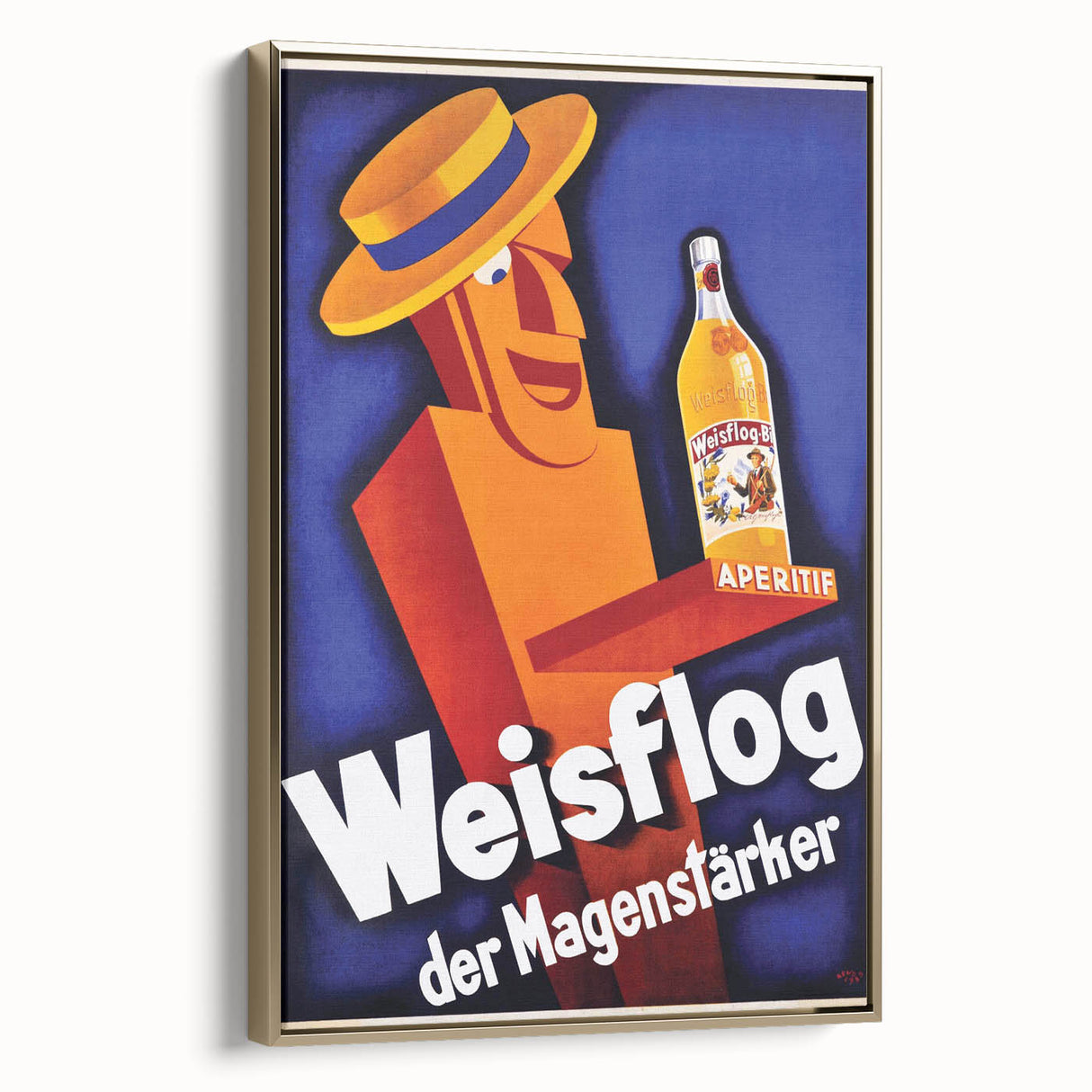 Vintage Advertising Poster - Weisflog Apéritif Retro Wall Art