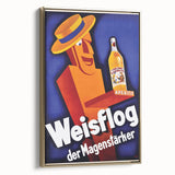 Vintage Advertising Poster - Weisflog Apéritif Retro Wall Art