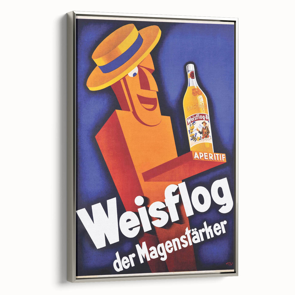 Vintage Advertising Poster - Weisflog Apéritif Retro Wall Art