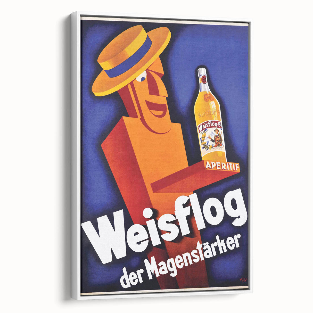 Vintage Advertising Poster - Weisflog Apéritif Retro Wall Art