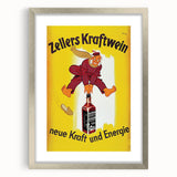 Vintage Advertising Poster - Zellers Kraftwein Retro Wall Art