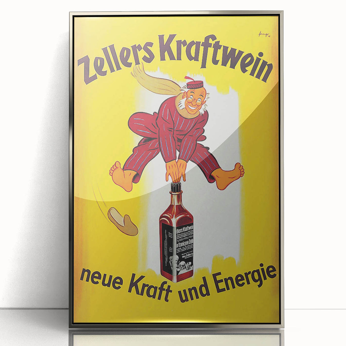 Vintage Advertising Poster - Zellers Kraftwein Retro Wall Art