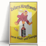 Vintage Advertising Poster - Zellers Kraftwein Retro Wall Art