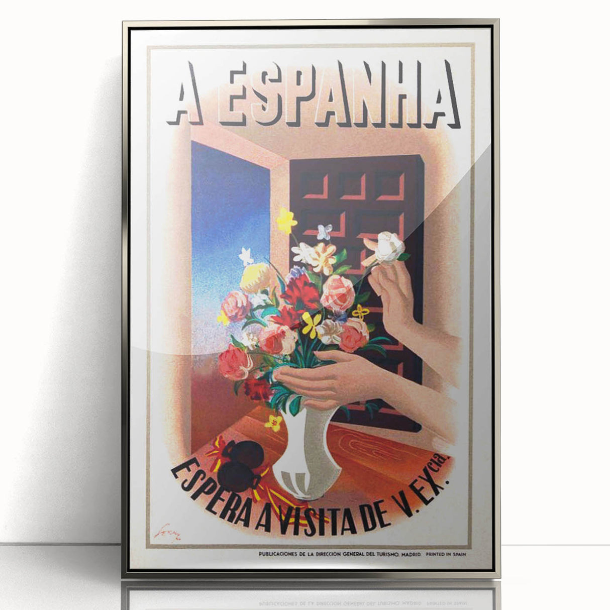 A Espanha Travel Poster – Vintage Advertising Retro Wall Art