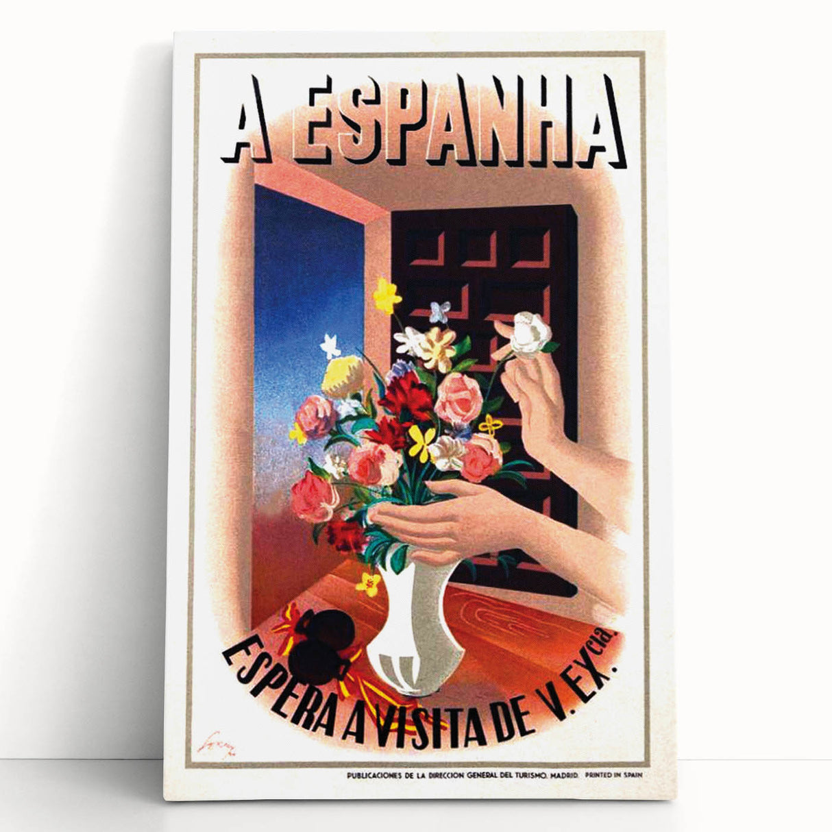 A Espanha Travel Poster – Vintage Advertising Retro Wall Art